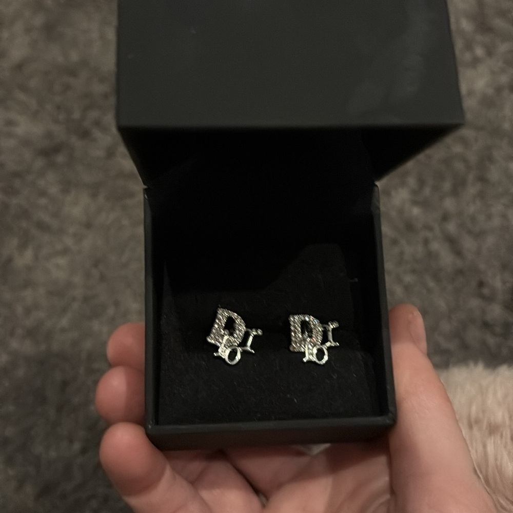Authentic Dior Rhinestone Earrings